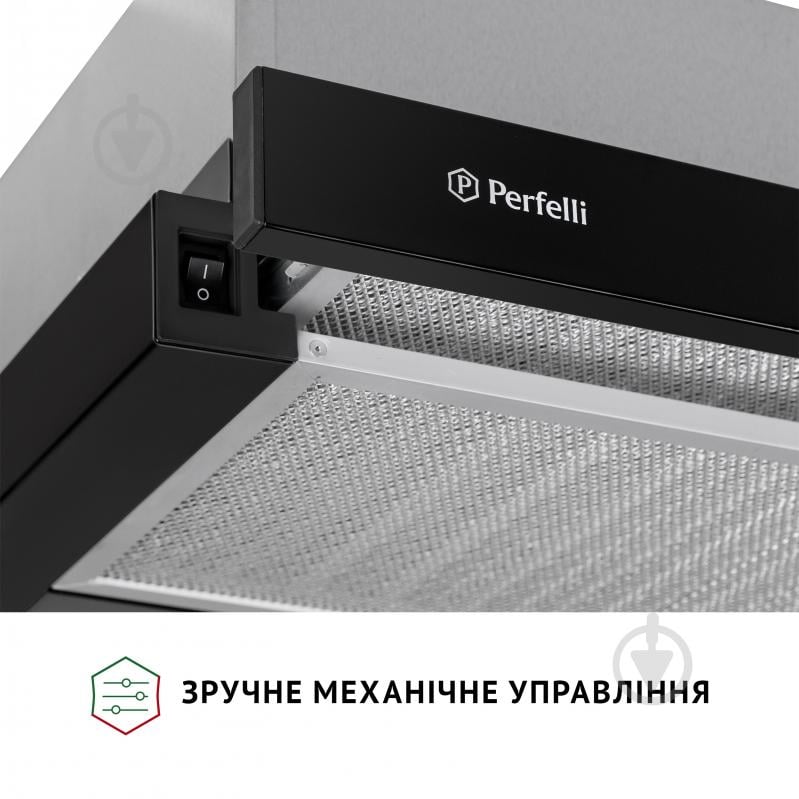 Витяжка Perfelli TL 502 BL LED телескопічна - фото 5