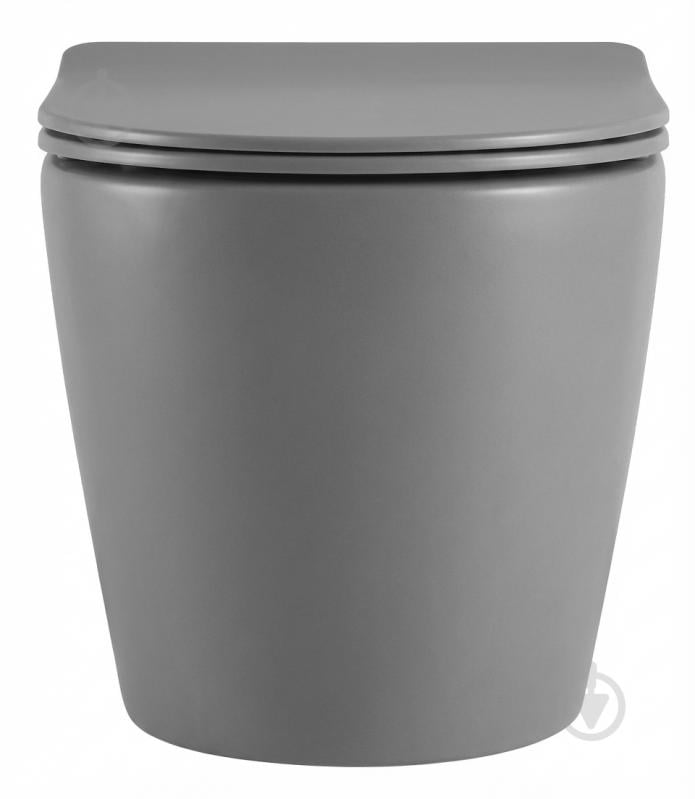 Унітаз підвісний ScandiSPA NARVIK GREY TORNADO сидіння Duroplast SLIM soft-close - фото 3