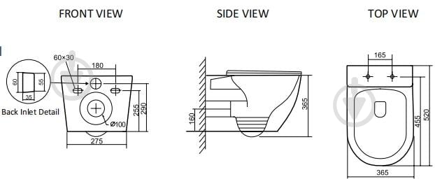Унітаз підвісний ScandiSPA NARVIK GREY TORNADO сидіння Duroplast SLIM soft-close - фото 5