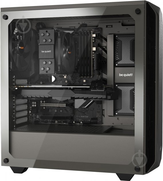 Корпус be quiet! Pure Base 500 Window Metallic Gray (BGW36) - фото 2 Корпус be quiet! Pure Base 500 Window Metallic Gray (BGW36) - фото 2