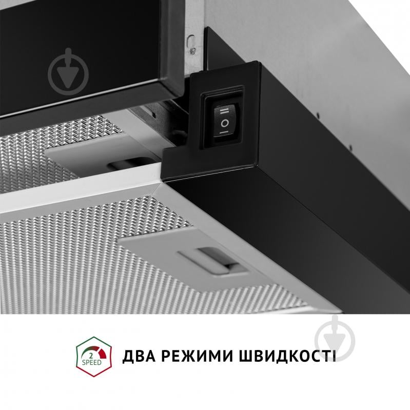 Витяжка Perfelli TL 602 BL LED телескопічна - фото 6
