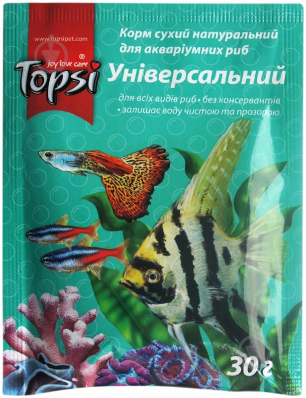 Корм Topsi Универсальный 30 г (рыба и побочные рыбные продукты) - фото 1