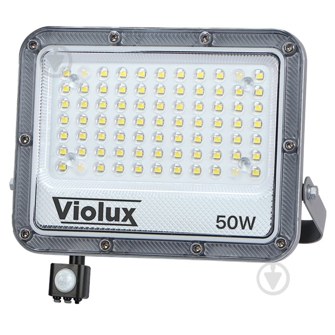 Прожектор з датчиком руху Violux CARBON-S 50 Вт IP65 grey 400232 - фото 1 Прожектор з датчиком руху Violux CARBON-S 50 Вт IP65 grey 400232 - фото 1