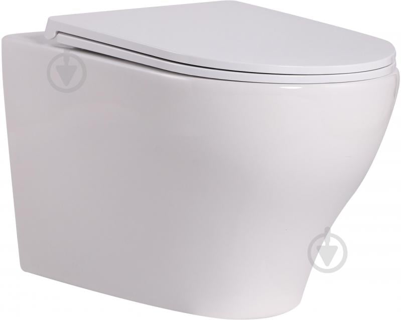 Унитаз подвесной ScandiSPA JORD NEW TORNADO сиденье Duroplast SLIM soft-close - фото 5