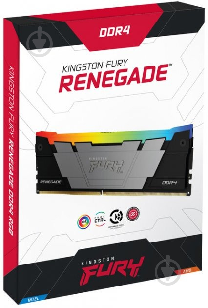 Оперативна пам'ять Kingston DDR4 SDRAM 32 GB (2x16GB) 3600 MHz (KF436C16RB12AK2/32) Fury Renegade RGB - фото 5