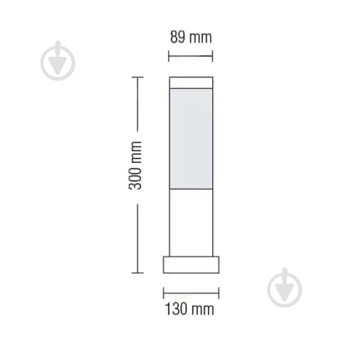 Светильник парковый HOROZ ELECTRIC Kavak-3 E27 60 Вт IP44 черный 075-014-0003-010 - фото 2