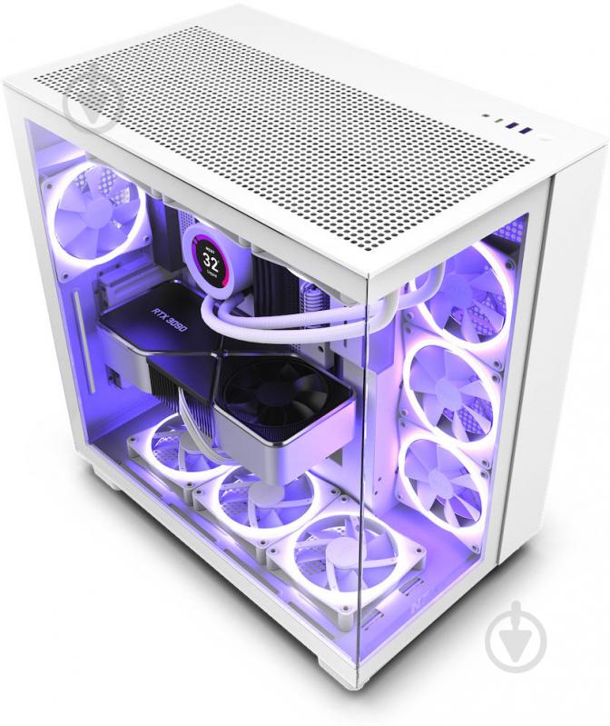 Корпус NZXT H9 Flow White (CM-H91FW-01) без БЖ - фото 1