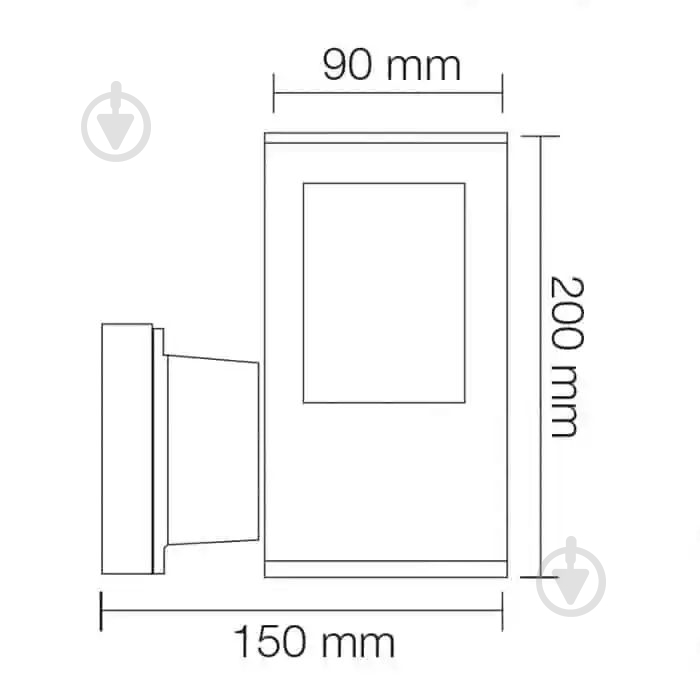 Светильник парковый HOROZ ELECTRIC Kavak/SQ-2 E27 60 Вт IP44 черный 075-015-0002-010 - фото 2