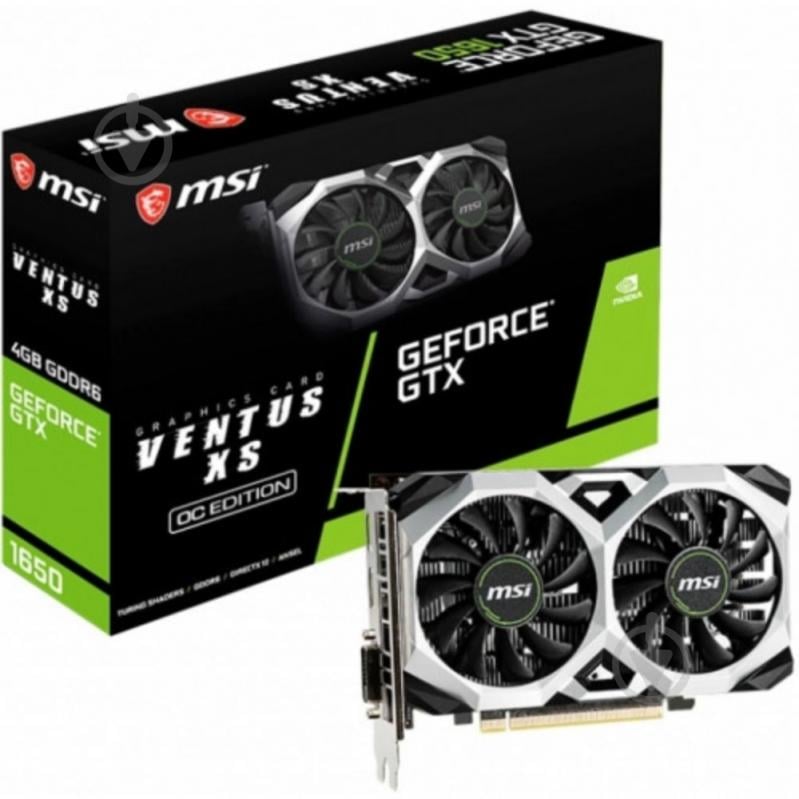 Видеокарта MSI NVIDIA GeForce GTX 1650 4GB GDDR6 128bit (GTX 1650 D6 VENTUS XS OCV3) - фото 2