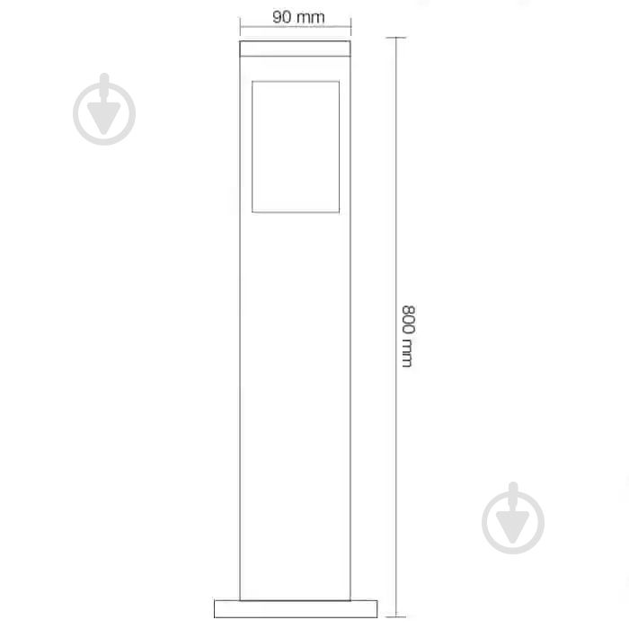 Светильник парковый HOROZ ELECTRIC Kavak/SQ-5 E27 60 Вт IP44 черный 075-015-0005-010 - фото 2