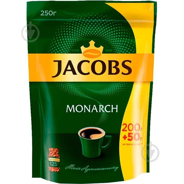 Кофе растворимый Jacobs Monarch 250 г - фото 1 Кофе растворимый Jacobs Monarch 250 г - фото 1