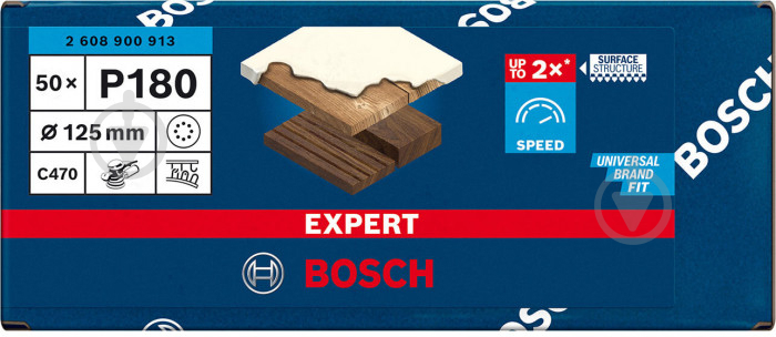 Круг шлифовальный Bosch Expert C470 150 мм 50 шт. 2608900913 - фото 5