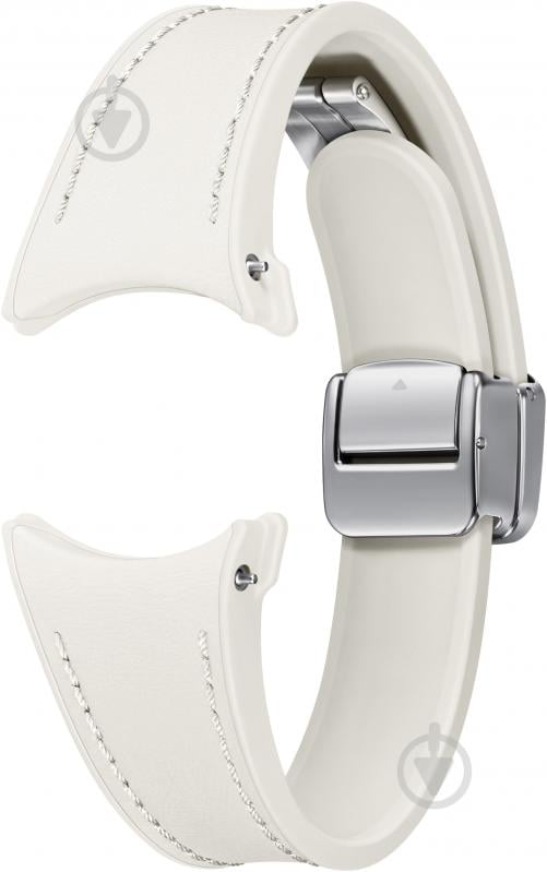 Сменный ремешок Samsung D-Buckle Hybrid Leather Band (Slim, S/M) cream (ET-SHR93SUEGEU) - фото 3