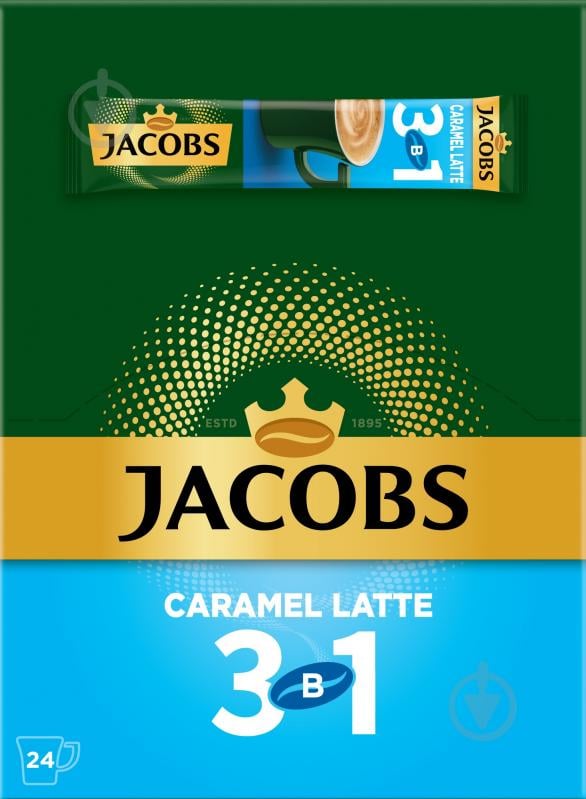 Кавовий напій Jacobs 3 в 1 Caramel Latte 12,5 г - фото 3