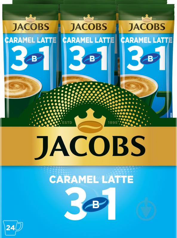 Кавовий напій Jacobs 3 в 1 Caramel Latte 12,5 г - фото 2