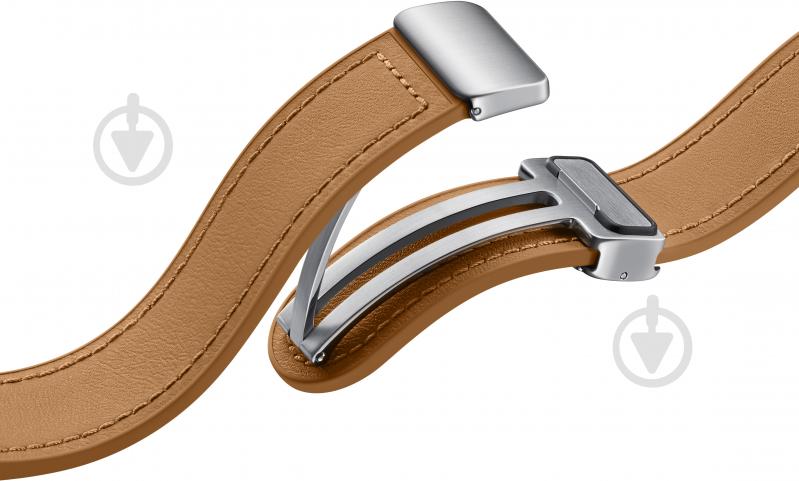 Змінний ремінець Samsung D-Buckle Hybrid Leather Band (Normal, S/M) camel (ET-SHR94LDEGEU) - фото 4