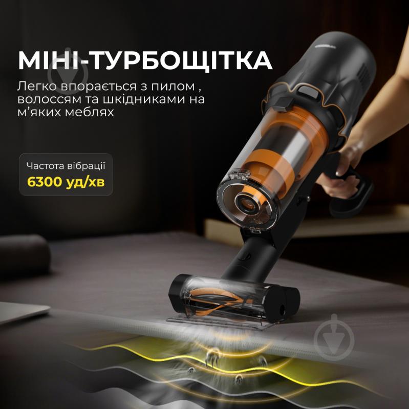 Пылесос аккумуляторный Deerma T30W XT black - фото 2 Пылесос аккумуляторный Deerma T30W XT black - фото 2