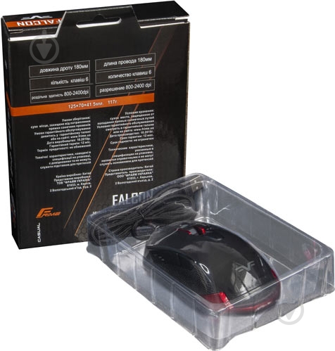 Мышь Frime Falcon FMC1980 USB Black - фото 8