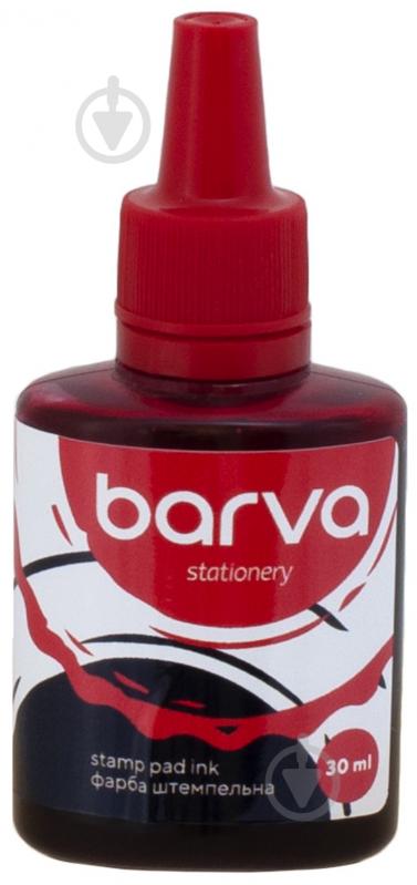 Краска штемпельная 30 мл красная (SPI-R-003) Barva - фото 1
