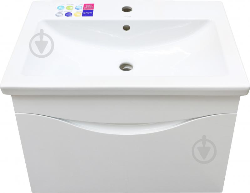 Тумба подвесная Сансервіс Smile 80 с умывальником Como 80 - фото 5