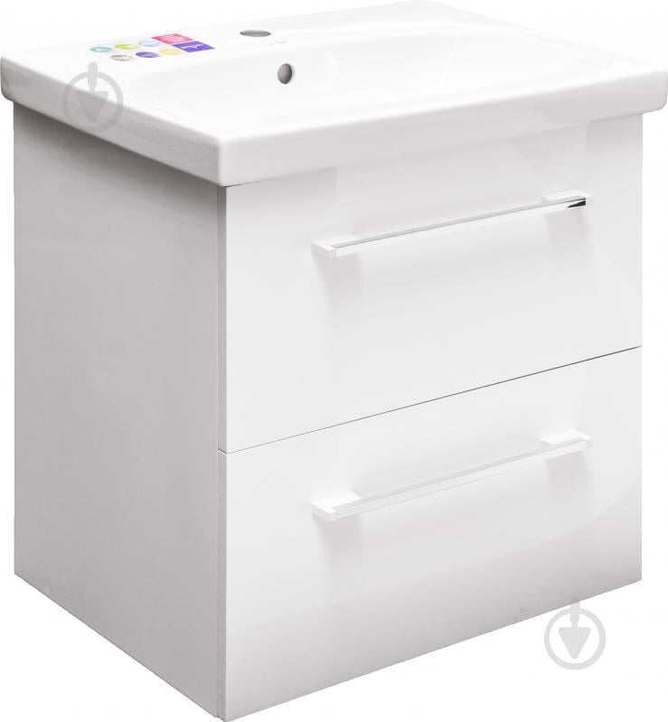 Тумба підвісна Сансервіс Start 60 з умивальником Como 60 - фото 1 Тумба підвісна Сансервіс Start 60 з умивальником Como 60 - фото 1