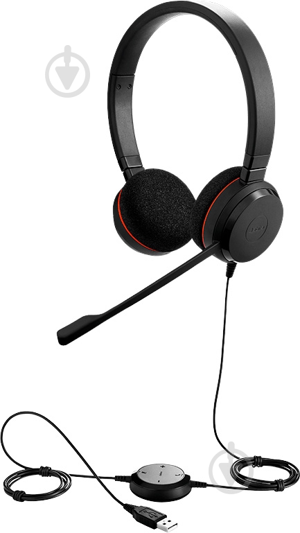 Гарнитура Jabra EVOLVE 20 UC Stereo black (4999-829-209) - фото 1 Гарнитура Jabra EVOLVE 20 UC Stereo black (4999-829-209) - фото 1