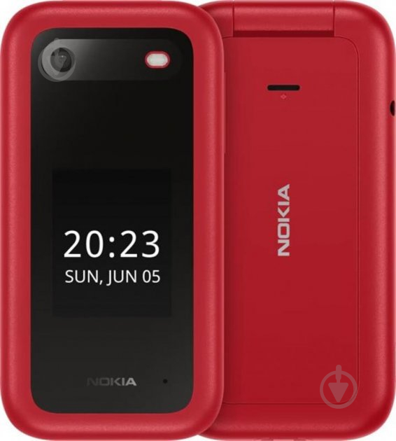 Мобильный телефон Nokia 2660 Flip Dual Sim red - фото 1