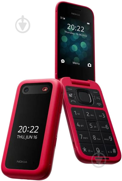 Мобільний телефон Nokia 2660 Flip Dual Sim red - фото 4