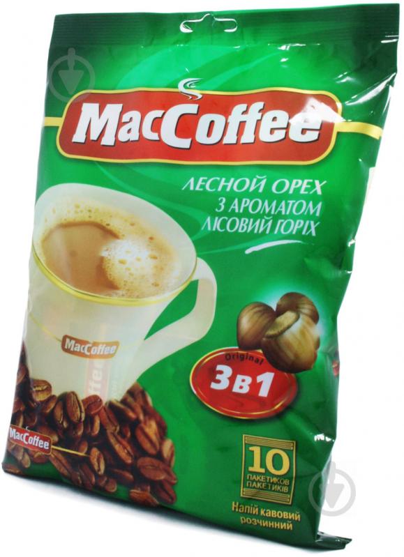 Кавовий напій MacCoffee 3 в 1 Лісовий Горіх 10х18 г (8887290101721) 8887290101721 - фото 1