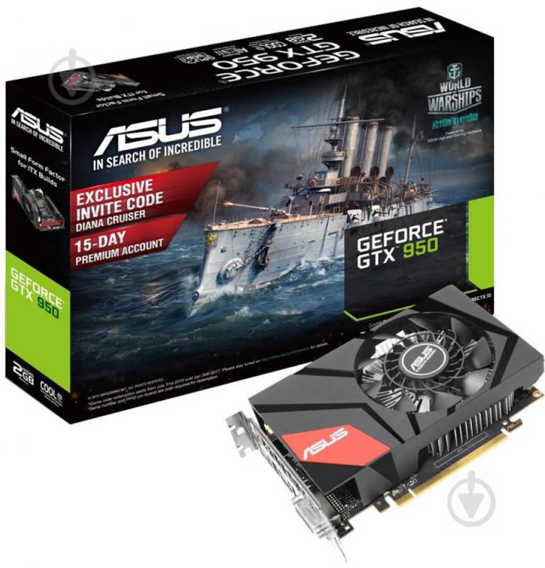 Видеокарта Asus GeForce GTX 950 Mini 2GB GDDR5 128bit (MINI-GTX950-2G) - фото 2