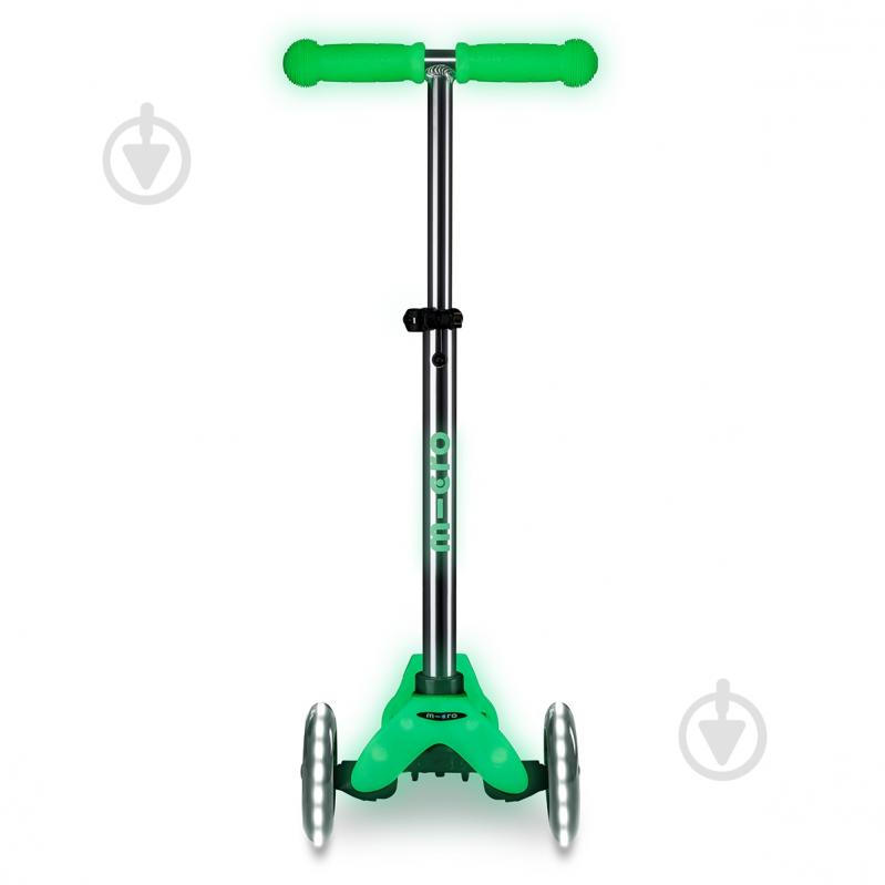 Самокат Micro серии Mini Deluxe Glow LED ледяной лайм MMD216 - фото 3