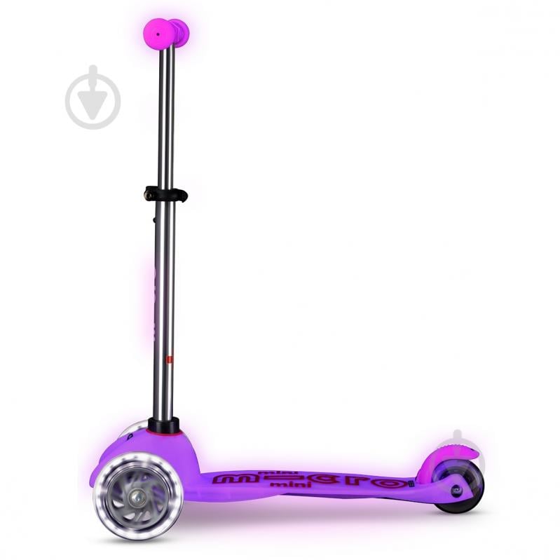 Самокат Micro серии Mini Deluxe Glow LED розовый MMD217 - фото 2