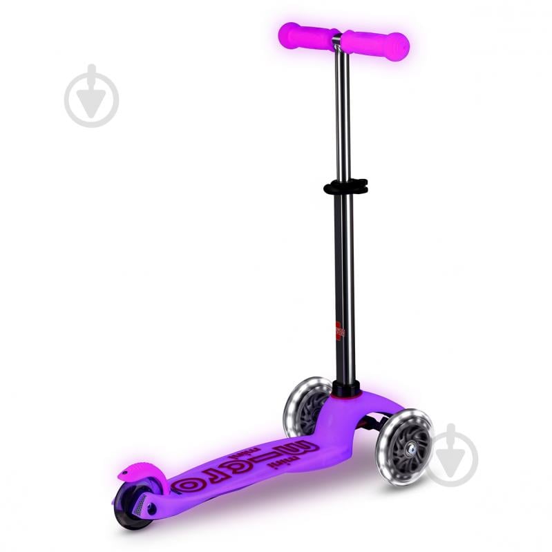 Самокат Micro серии Mini Deluxe Glow LED розовый MMD217 - фото 3