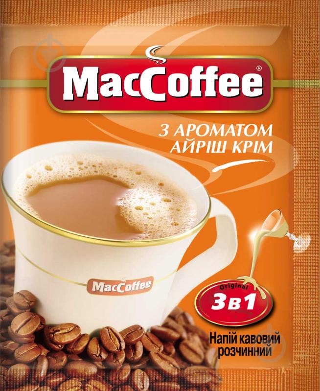 Кавовий напій MacCoffee 3 в 1 Irish Cream 18 г (8887290101509) 8887290101509 - фото 1