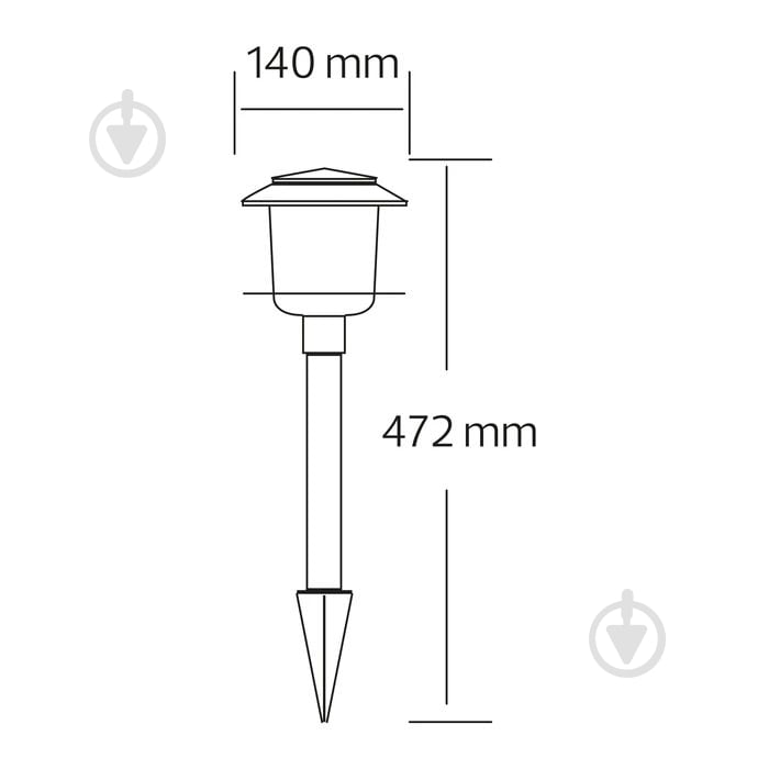 Светильник на солнечной батарее HOROZ ELECTRIC VENUS IP44 хром 078-001-0001-010 - фото 2