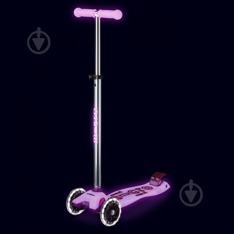 Самокат Micro серії Maxi Deluxe Glow LED рожевий MMD367 - фото 6