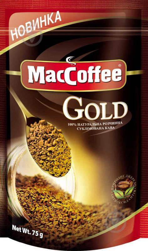 Кофе растворимый MacCoffee Gold 75 г (8887290130172) 8887290130172 - фото 1