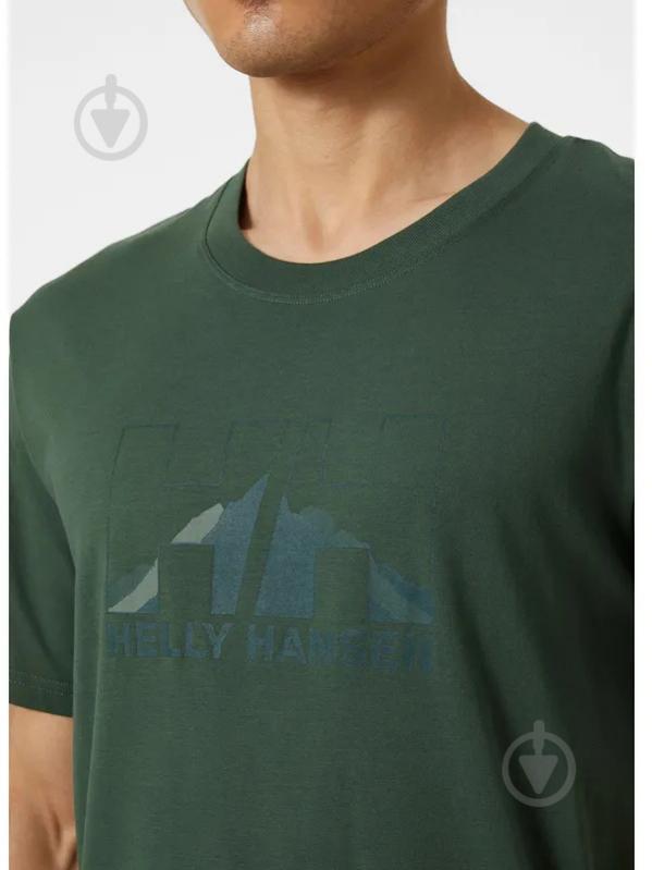 Футболка Helly Hansen NORD GRAPHIC T-SHIRT 62978-476 р.M зелений - фото 3