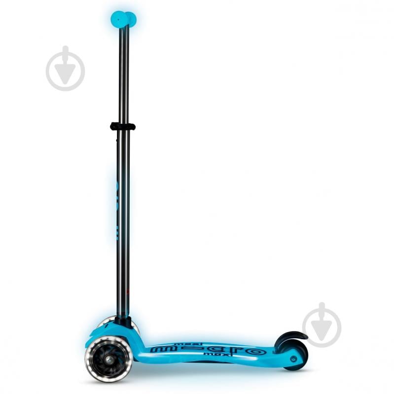 Самокат Micro серії Maxi Deluxe Glow LED Plus синій кришталь MMD377 - фото 2 Самокат Micro серії Maxi Deluxe Glow LED Plus синій кришталь MMD377 - фото 2