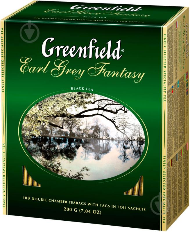 Чай черный Greenfield Earl Grey Fantasy 100 шт. (4820022862921) - фото 1