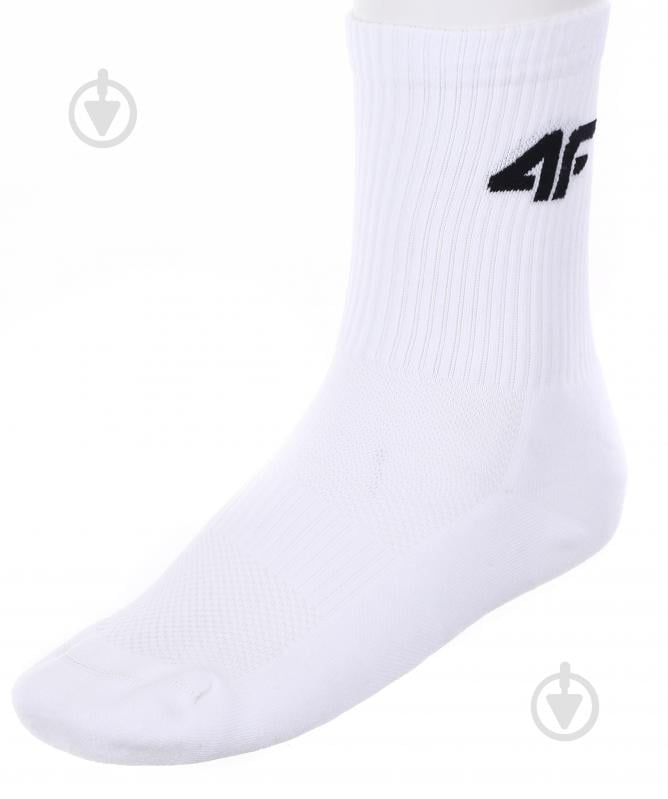 Шкарпетки 4F SOCKS FNK U044 (2PACK) 4FSS22UFSOU044-10S р.43-46 білий - фото 1