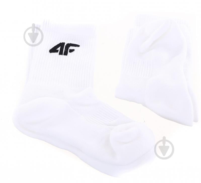 Носки 4F SOCKS FNK U044 (2PACK) 4FSS22UFSOU044-10S р.43-46 белый - фото 3