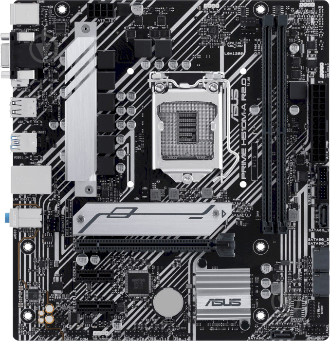 Материнская плата Asus PRIME H510M-A R2.0 (Socket 1200, Intel H470, micro ATX) - фото 1