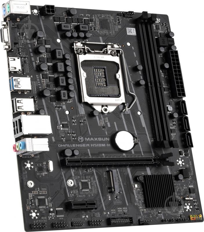 Материнская плата Maxsun MS-Challenger H510M-H (LGA1200, Intel H470, micro ATX) - фото 2