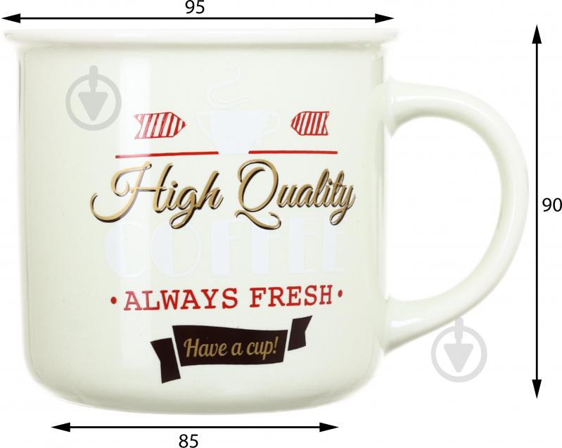 Чашка Fiora Vintage white 355 мл - фото 2