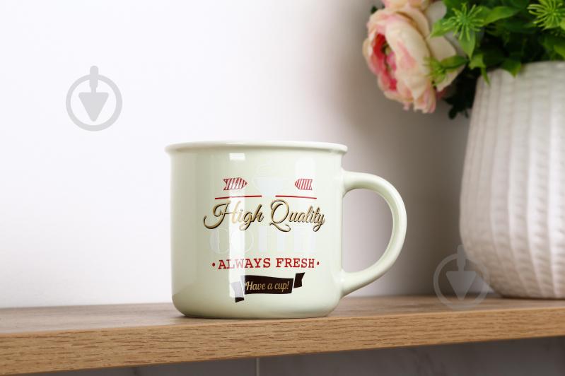 Чашка Fiora Vintage white 355 мл - фото 4