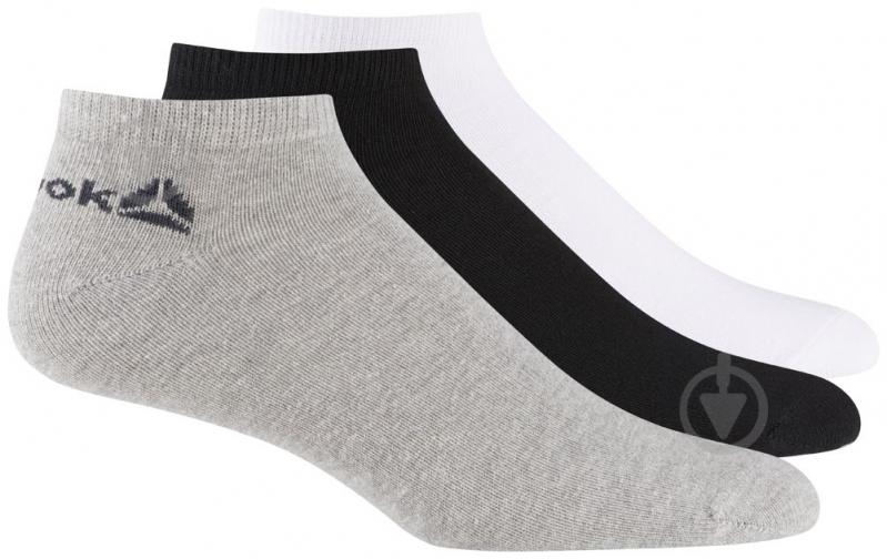 Шкарпетки Reebok ACT CORE INSIDE SOC DU2996 р.43-46 білий/чорний/сірий 3 шт. - фото 2