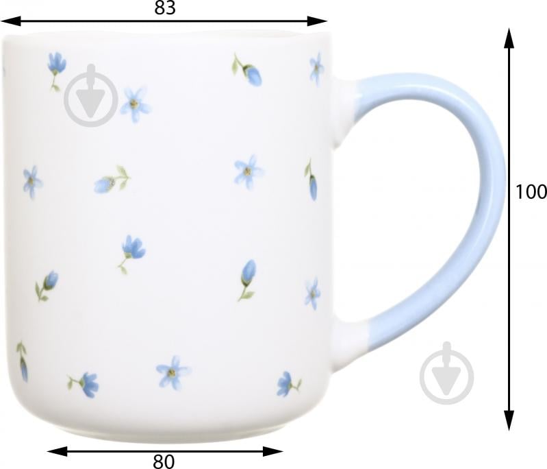 Чашка Fiora Floral Breeze Blue 385 мл - фото 2