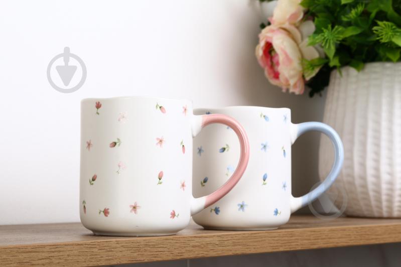 Чашка Fiora Floral Breeze Blue 385 мл - фото 5