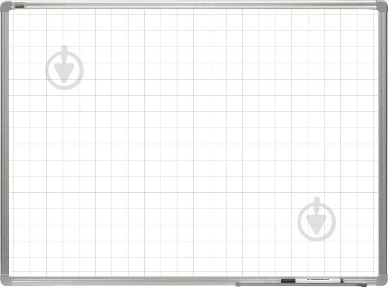 Доска магнитно-маркерная 2х3 в клетку АLU23 60х90 cм TSQ96 - фото 1
